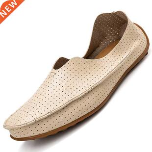 Men Loafers Moccasins Leather Mens Shoes Lightweight Sneaker