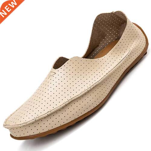 Men Loafers Moccasins Leather Mens Shoes Lightweight Sneaker
