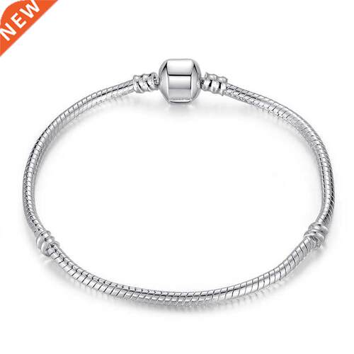 BAMOER Rose Gold Color & Silver Color Snake Chain Bracel