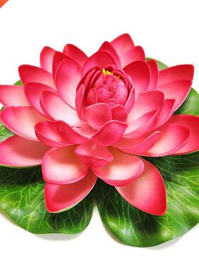Floating Artificial Lotus Flowers Fake Plants  Water Lily