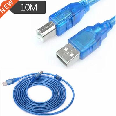 10m USB2.0 A Male to B Male Transparent Printer Scanner C