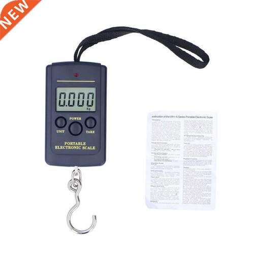 Portable Electronic Hook Scale Mini Square 40kg-10g Weightin