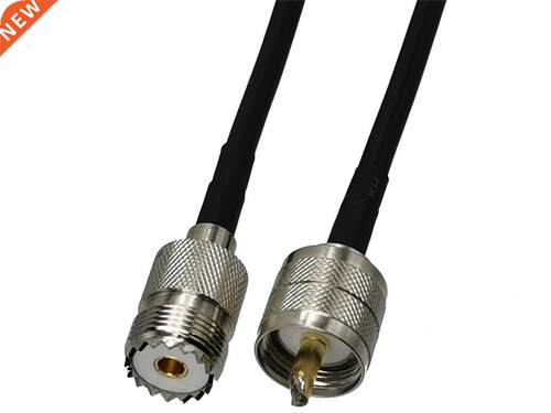 1pcs RG58 UHF PL259 Male Plug to UHF SO239 Female Jack RF Co