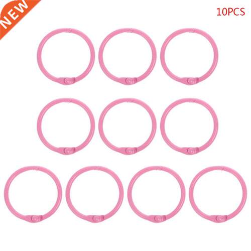10pcs Metal Loose Leaf Binder Ring Book Hoops  Albums Sch