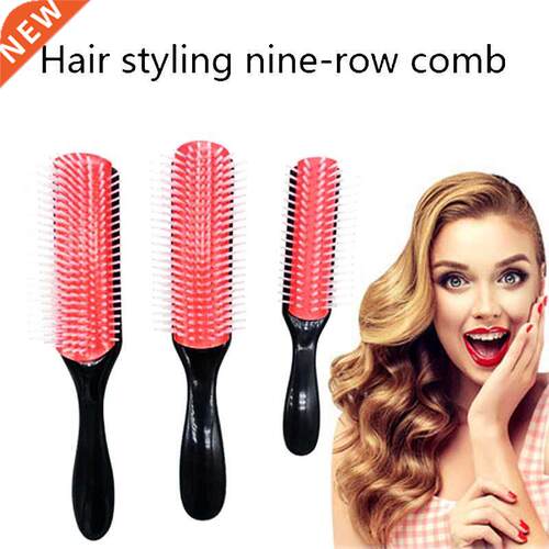 Hair Comb 9 & 5-Row Detangling Hair Brush Rat Tail C