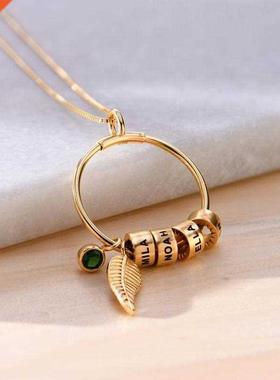 Personalzed Custom Letter Names Pendant Necklace Stanless