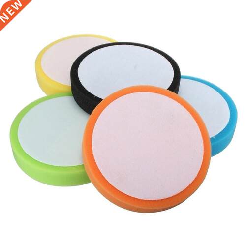 5pcs 7Inch/180mm Car Round Flat Polishing Foam Buffing Spong