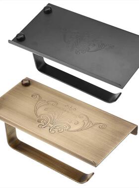 Bathroom Toilet Holder Paper Towel Holder Paper Hook w/ Shel