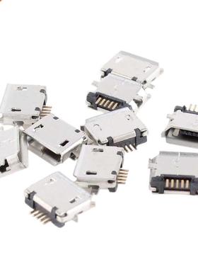 10 Pcs Micro USB Type B Female Socket 180 Degree 5-Pin SMD S