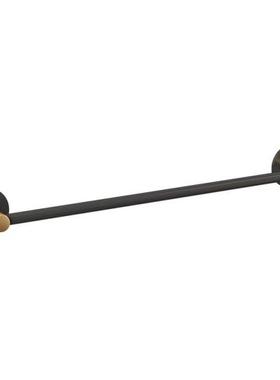 Bathroom Black Towel Rack Wall-Mounted Toilet Space Aluminum