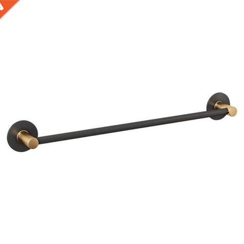 Bathroom Black Towel Rack Wall-Mounted Toilet Space Aluminum