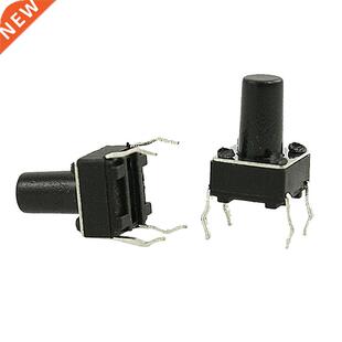 100 Pcs 6 x 6 x 9mm Tactile Tact Button Switch 4 Pin DIP