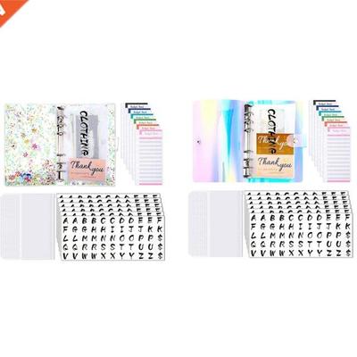 A6 Binder Pocket,Waterproof 6-Ring Binder, Envelopes,Budget