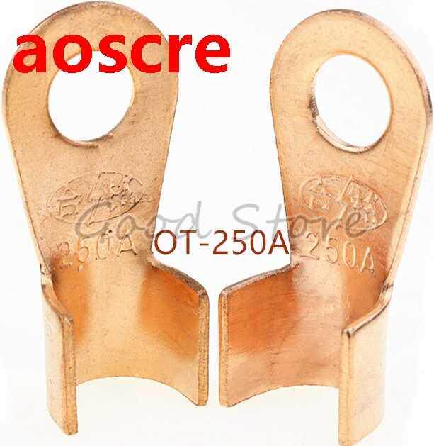 10pcs/lot OT-250A Battery Cable Connector Circular 10mm Spl