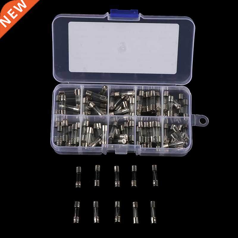 100Pcs/Box 5x20mm Quick Blow Glass Tube Fuse Assorted Kits,F