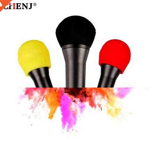 100pcs Microphone Sponge Cover Foam Ball-Type Mic Windscreen