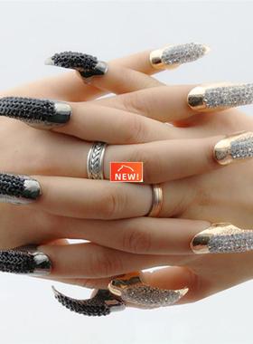 5 Pcs Rings 3 Sizes False Nail Claws Paw Finger Circles for