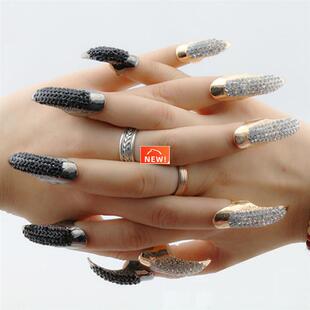 Finger for Nail Claws False Rings Sizes Circles Paw Pcs