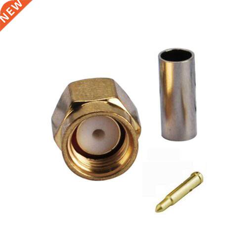 5Pcs SMA Male Plug RF Coaxial Connector Crimp For RG58 RG142