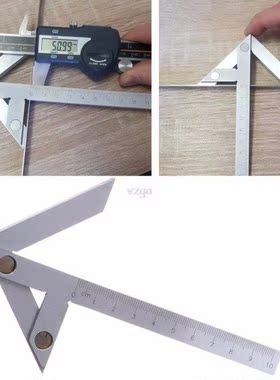 Centering Square 100*70mm Gaging Center Gauge Round Bar Mark