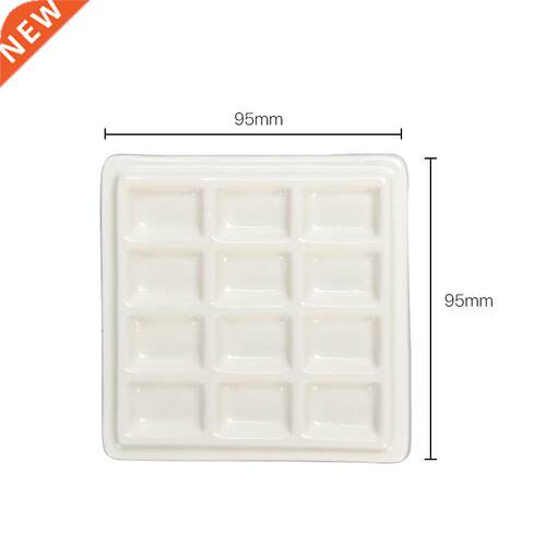Watercolor palette 12/20 grid ceramic palette with lid multi