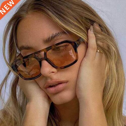 2021 Classic Pilot Sunglasses Women Vintage Yellow Lens Fash