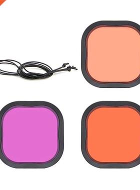 3PCS Filters Kit Red enta Snorkel Lens Color Filter 适用于 G