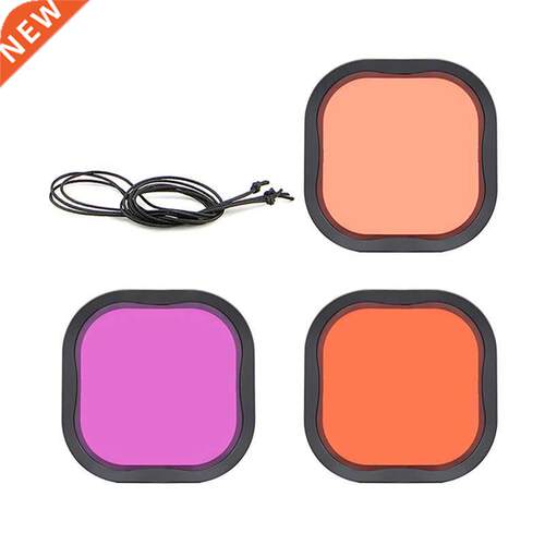 3PCS Filters Kit Red enta Snorkel Lens Color Filter 适用于 G