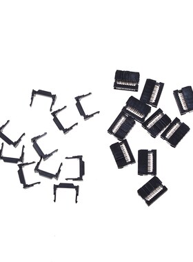 10PCS FC-10P 2x5Pin Dual Row Pitch 2.54mm IDC Socket Connect