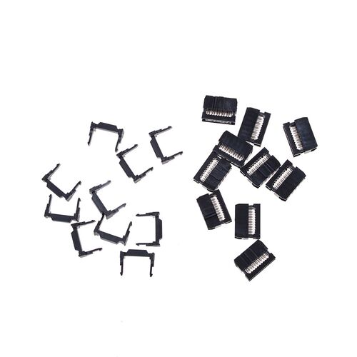 10PCS FC-10P 2x5Pin Dual Row Pitch 2.54mm IDC Socket Connect