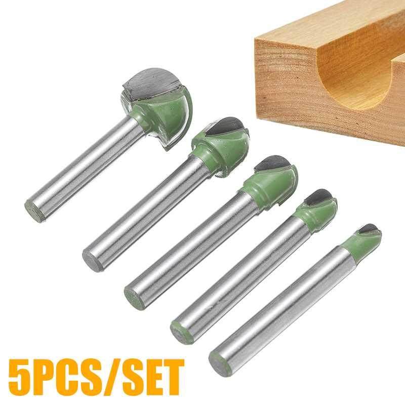 5pcs 6-18mm Ball Nose End Mills Milling Cutter 6mm Shank Ca