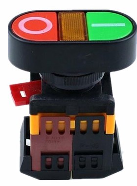 22mm/25mm 220V AC ON/OFF START STOP 1 NO NC 2 buttons APBB-2