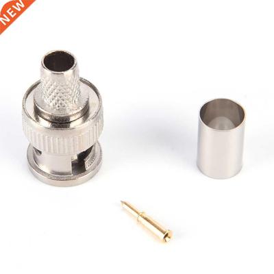 10PCS BNC Plug Crimp Connectors 适用于 RG58 RG-58 RG59 Coax