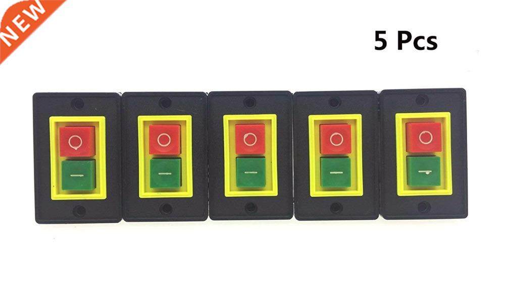 5Pcs /O Stop Start Swtch AC 380V 2KW AC-3 Start Push Butto
