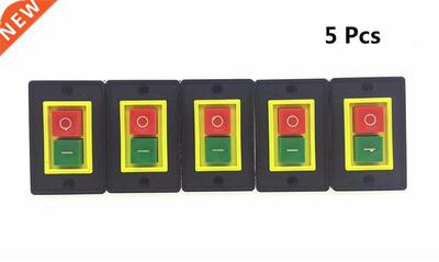 5Pcs /O Stop Start Swtch AC 380V 2KW AC-3 Start Push Butto