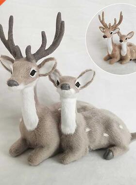 Artificial Lying Christmas Simulation Sika Deer Reindeer Fai