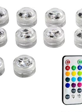 IP68 Waterproof Battery Operated Multi Color Submersible LED