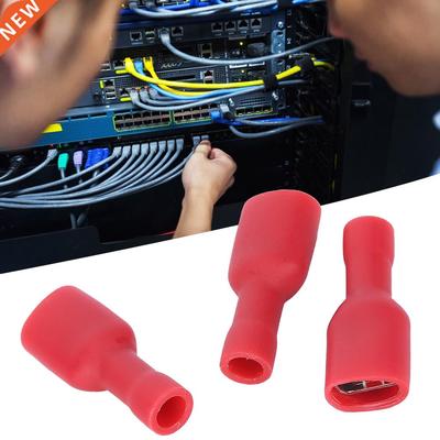 1000Pcs Wire Terminal FDFD1-250 PVC Full Insulation Female T