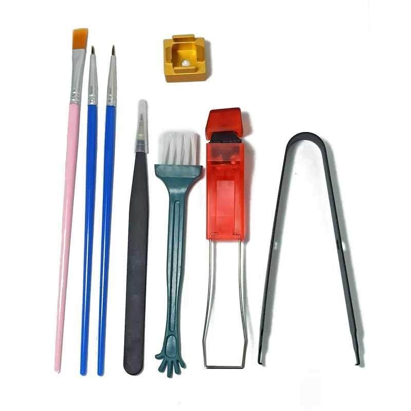 8PCS Mechanical Keyoard Switch Holder Tweezers Lue Tool r