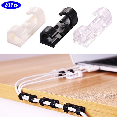 20Pcs/Set Cable Winder Wire Storage Silicon Cable Manager H