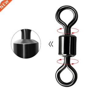 50-100pcs/box Fishing Barrel Bearing Rolling Swivel Solid Ri