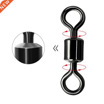 50-100pcs/box Fishing Barrel Bearing Rolling Swivel Solid Ri