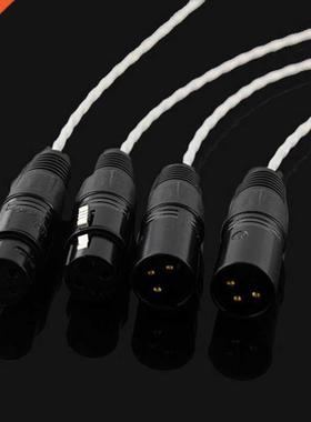 Pair XLR Balanced Cable Condenser Microphone Noise Reduction