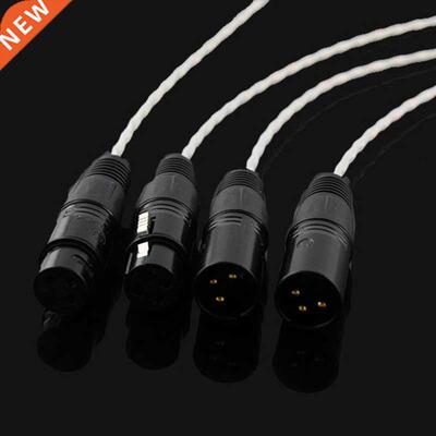 Pair XLR Balanced Cable Condenser Microphone Noise Reduction