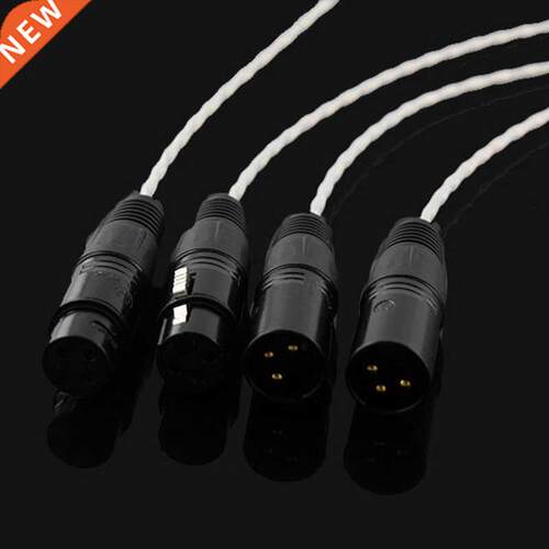 Pair XLR Balanced Cable Condenser Microphone Noise Reduction