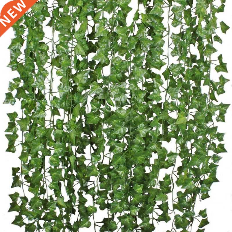 12Pcs Artificial Ivy Vine Hanging Garland False Leaf Vine Fa
