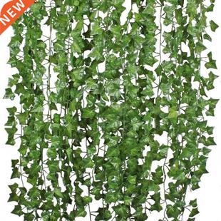 Vine 12Pcs Ivy False Leaf Garland Artificial Hanging