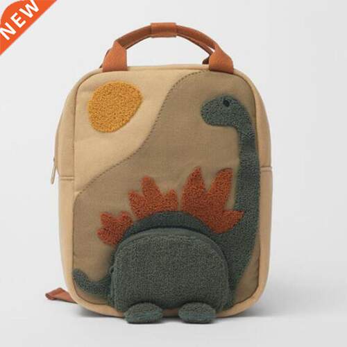 New Embroidery Sun Long Neck Small Dinosaur Backpack Hook Ha
