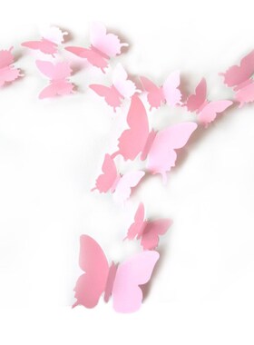 12pcs 3D ButteRfly eR foR Home DecoR ADHesive WAll eRs  Remo