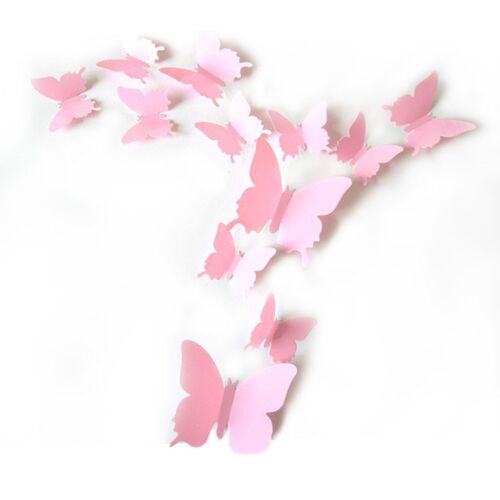 12pcs 3D ButteRfly eR foR Home DecoR ADHesive WAll eRs  Remo